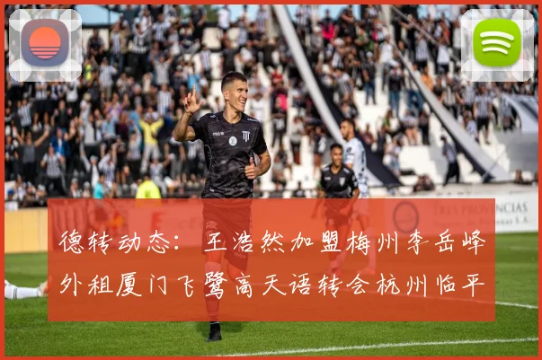 德转动态：王浩然加盟梅州李岳峰外租厦门飞鹭高天语转会杭州临平吴越