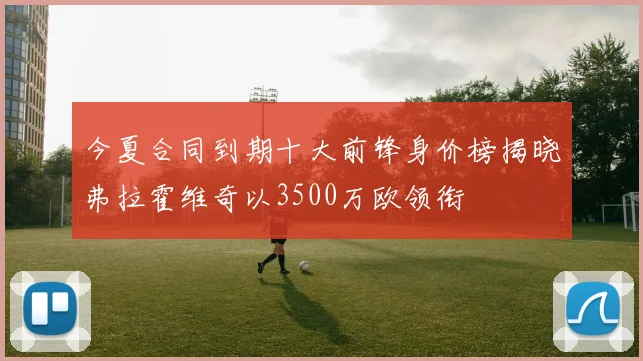 今夏合同到期十大前锋身价榜揭晓弗拉霍维奇以3500万欧领衔